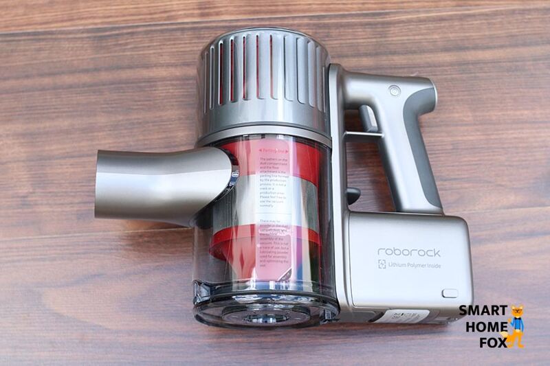 Der Roborock H6 Powerunit im Test aus Plastik gefertigt